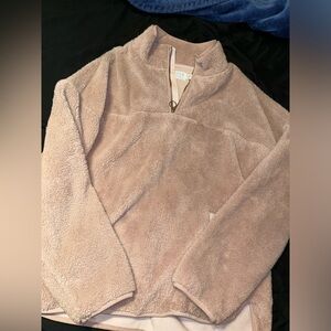 Blush pink women’s fleece sweater size XL